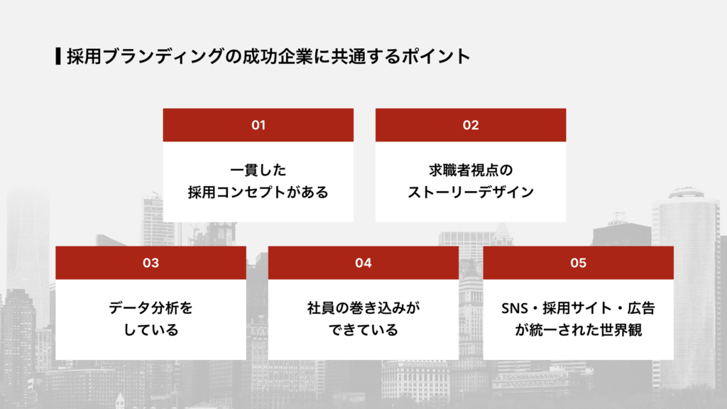 採用ブランディングの成功企業に共通するポイント