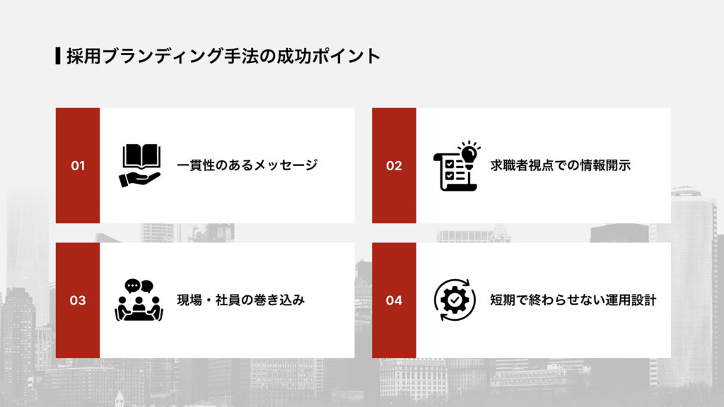 採用ブランディング手法の成功ポイント