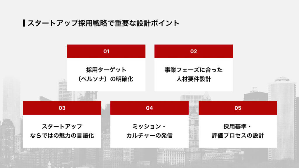 スタートアップ採用戦略で重要な設計ポイント