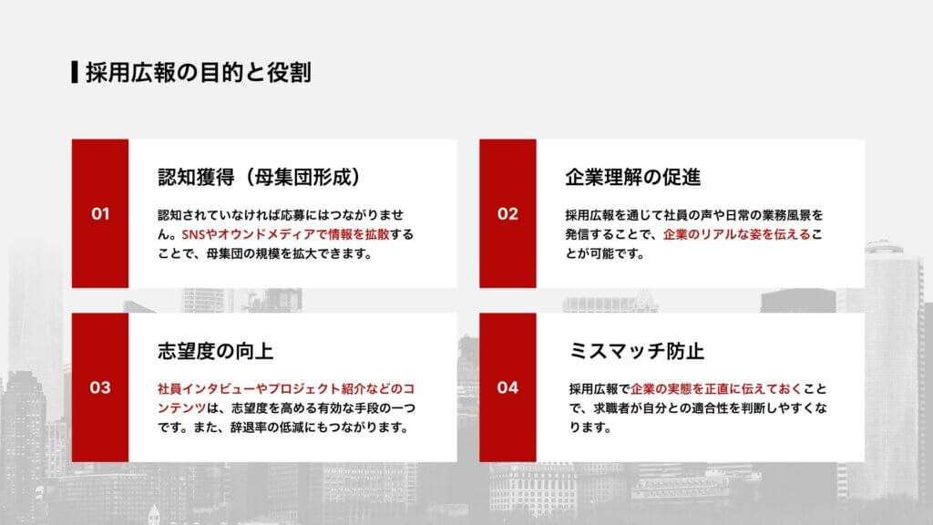 採用広報の目的と役割