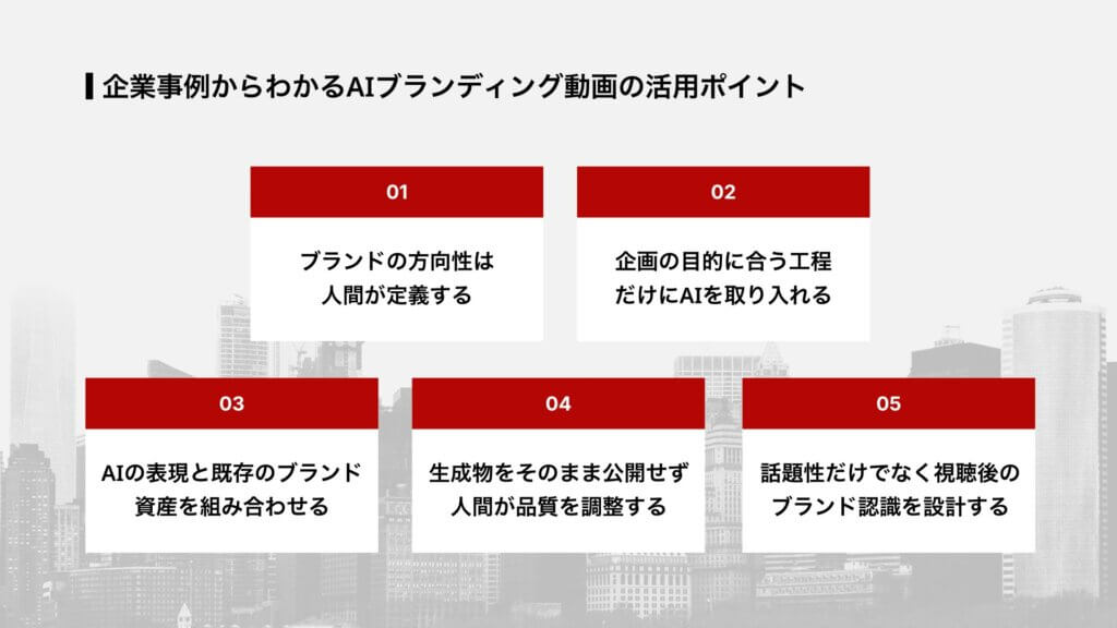 企業事例からわかるAIブランディング動画の活用ポイント